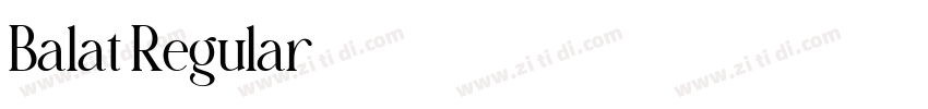 Balat Regular字体转换 Balat Regular字体转换